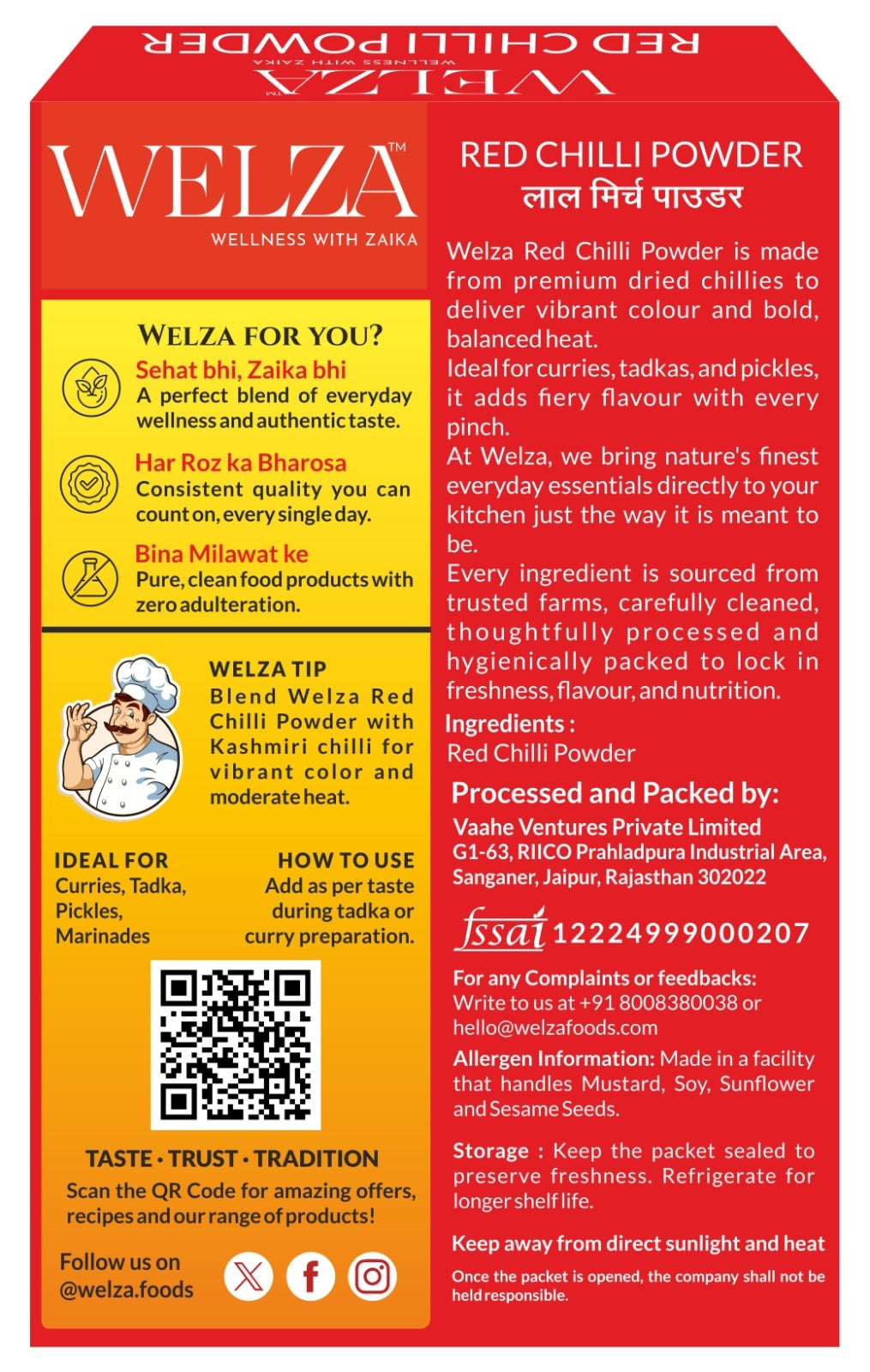 Welza Red Chilli Powder